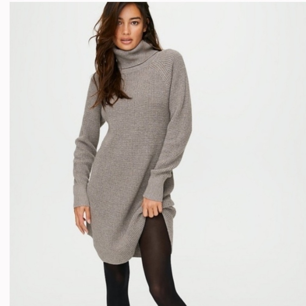 Aritzia Wilfred Bianca Merino Wool Sweater Dress